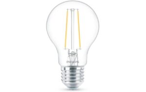 Philips LED Lampe 1.5W (15W) E27, A60, 150lm, 2700K, klar