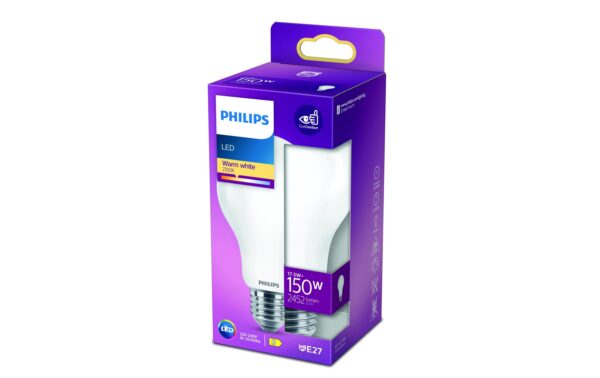 Philips LED Lampe 17.5W (150W) E27, A67, 2500lm, 2700K, matt