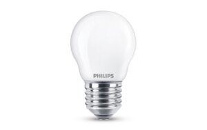 Philips LED Lampe 4.3W (40W) E27, P45, 470lm, 4000K, matt