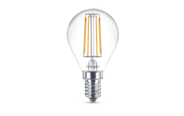 1086947 - Mediatech Philips LED Lampe 4.3W (40W) E14, P45, 470lm, 2700K, klar
