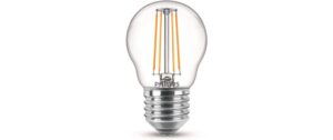 Philips LED Lampe 4.3W (40W) E27, P45, 470lm, 2700K, klar kaufen Schweiz | Mediatech.ch