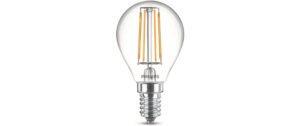 Philips LED Lampe 4.3W (40W) E14, P45, 470lm, 2700K, klar