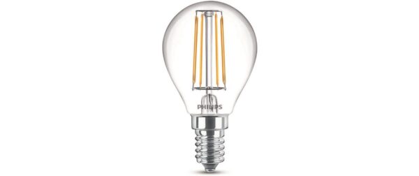 Philips LED Lampe 4.3W (40W) E14, P45, 470lm, 2700K, klar