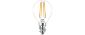 Philips LED Lampe 6.5W (60W) E14, P45, 806lm, 2700K, klar