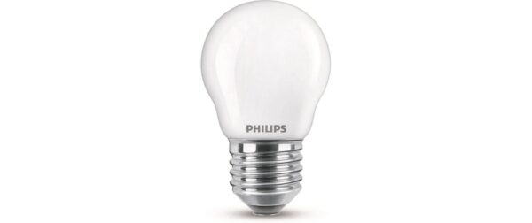 1086956 - Mediatech Philips LED Lampe 6.5W (60W) E27, P45, 806lm, 2700K, matt kaufen Schweiz | Mediatech.ch