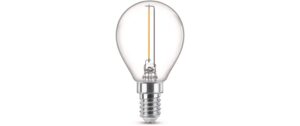 Philips LED Lampe 1.4W (15W) E14, P45, 470lm, 2700K, klar
