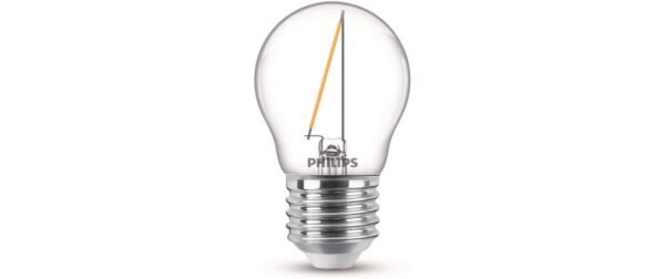 1086962 - Mediatech Philips LED Lampe 1.4W (15W) E27, P45, 136lm, 2700K, klar kaufen Schweiz | Mediatech.ch