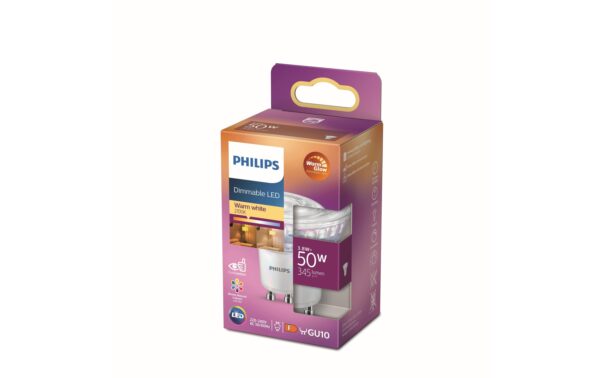 Philips LED Lampe 4.6W (50W) GU10, GU10, 345lm, 2200-2700K, klar