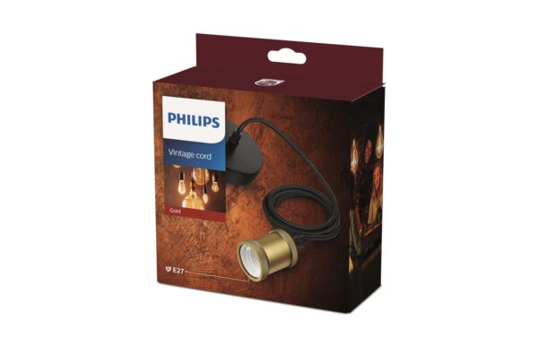 Philips Vintage Schnurpendel E27 Gold, max 40W