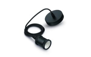 Philips Vintage Schnurpendel E27 schwarz, max 40W