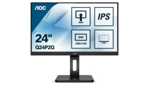 AOC 24 Q24P2Q WLED, 2560x1440, IPS HDMI / VGA / Displayport, Speakers, Pivot