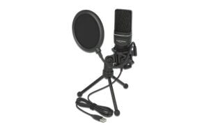 Delock Kondensator USB Mikrophon Set 1.5m USB-Kabel, schwarz, 16Bit/44.1Khz kaufen Schweiz | Mediatech.ch