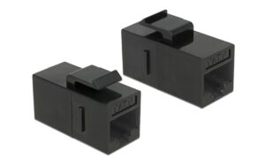 Delock Keystone Modul RJ45 > RJ45 Buchse-Buchse, schwarz, Cat.6, 25 Stück kaufen Schweiz | Mediatech.ch