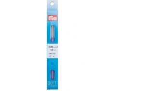 Prym Woll-Häkelnadeln, Soft-Griff Alu silber, 2 mm x 14 cm, Karte