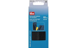 Prym Haftverschlussband, schwarz 20 mm, Karte 60 cm, zum Annähen