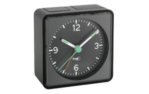 PUSH Elektronischer Wecker schwarz ohne Batterie