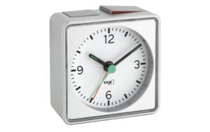 1093699 - Mediatech PUSH Elektronischer Wecker silber weiss ohne Batterie