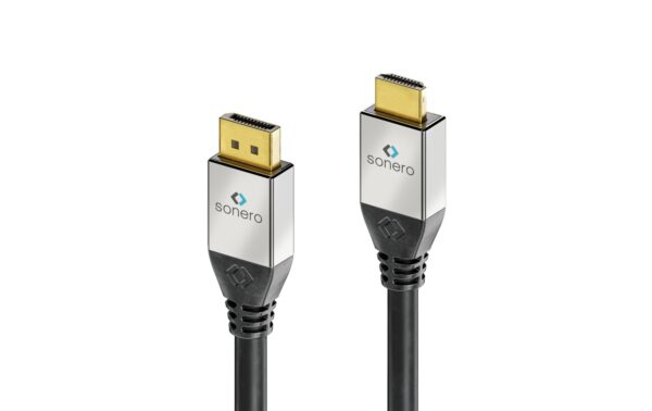 1094224 - Mediatech Sonero 4K Displayport auf HDMI Kabel 5.00 m, Stecker -> Stecker