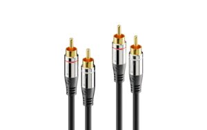 Sonero 2x Cinch Stereo Audio Kabel 2.00m, Stecker <-> Stecker