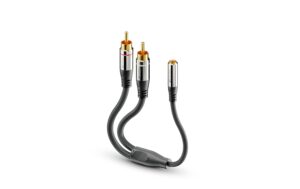 1094295 - Mediatech Sonero 2x Cinch auf 3.5mm Audio Adapter 0.25m, 2x Cinch Stecker <-> 3.5mm Buchse