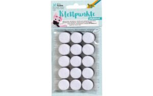 Folia Klettpunkte, Ø 2cm 30 Stück, schwarz & weiss sortiert