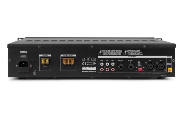 1095430_3 - Mediatech Power Dynamics PRM60 100V Mixer-Verstärker 60W