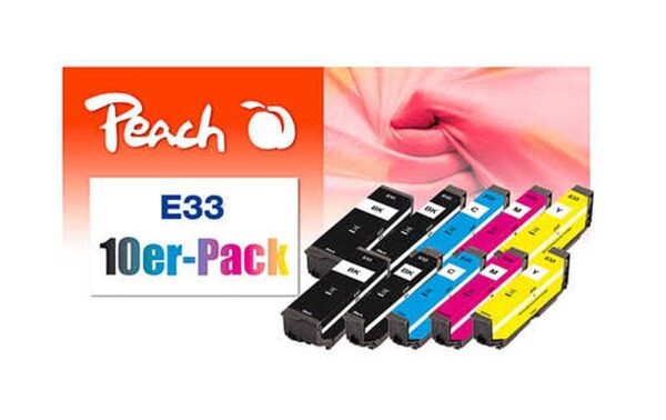 Peach Tinte Epson No 33 Multi-10-Pack 2x7,6 8x6,2ml 2x bk, pbk, c, m, y