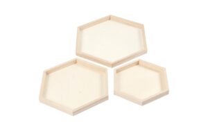 Creativ Company Holztablette Set 3 Stück, 21 x 26 x 31 cm