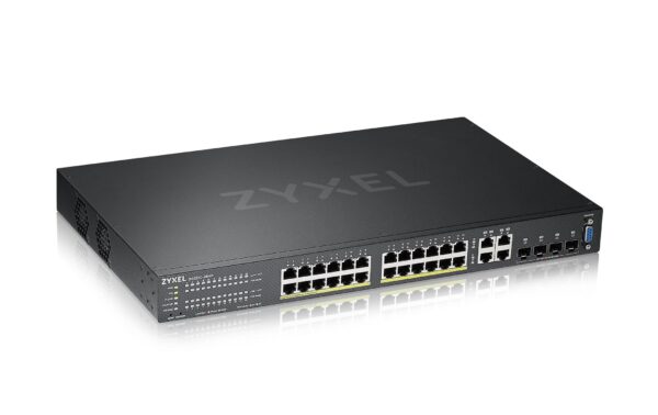 Zyxel GS2220-28HP Hybrid Switch Layer 2, lüfterlos, PoE+ kaufen Schweiz | Mediatech.ch