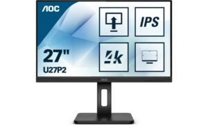1099033 - Mediatech AOC 27 U27P2 LED, 3840x2160 DisplayPort, HDMI 2.0 /DVI /VGA /USB 3.0 kaufen Schweiz | Mediatech.ch