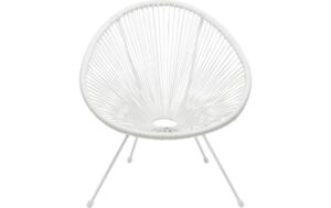Kare Sessel Acapulco, Weiss (HxBxT) 85x73x78 cm, Stahl, Polyethylen kaufen Schweiz | Mediatech.ch
