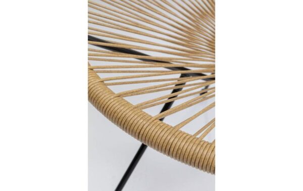 1099284_8 - Mediatech Kare Sessel Acapulco, Natur (HxBxT) 85x73x78 cm, Stahl, Polyethylen