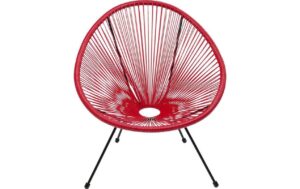Kare Sessel Acapulco, Cherry (Rot) (HxBxT) 85x73x78 cm, Stahl, Polyethylen