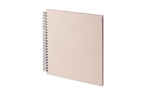 Rössler Fotoalbum Spiralbindung altrosa 29 x 29 cm, 60 schwarze Seiten