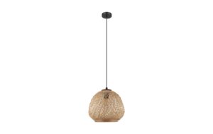 EGLO DEMBLEBY Hängeleuchte schwarz/natur exkl. 1x E27 40W kaufen Schweiz | Mediatech.ch