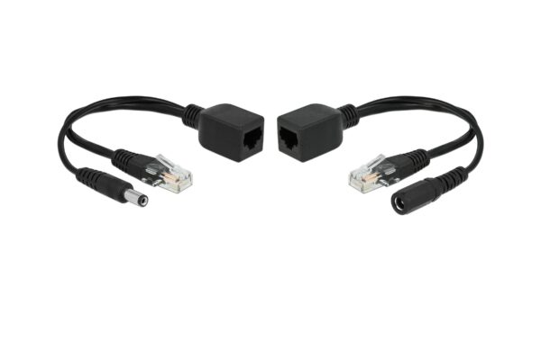 Delock Passiv PoE Injector/Splitter Set benötigt Netzteil 9-57Volt mit 5,5mm/2,1mm