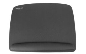 Delock ergonomisches Mousepad 420 x 320 mm mit Handballenauflage, schwarz, eckig