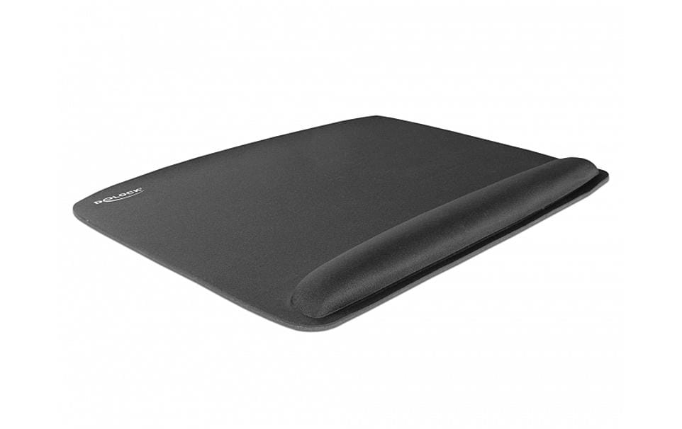 1101549_1 - Mediatech Delock ergonomisches Mousepad 420 x 320 mm mit Handballenauflage, schwarz, eckig
