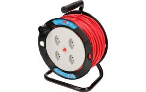 Max Hauri Mini-Kabeltrommel 20m 4x T13 Steckdose, mit Thermoschutz