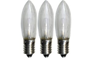 Ersatzlampen 3 Pack Universal LED E10, 5Lm, 2100K, 0.2W, 10-55VAC