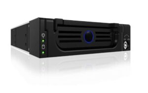 ICY BOX Wechselrahmen 3.5  IB-138SK-B-II für SATA-HD, Aluminium, schwarz