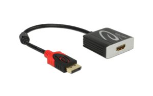 Delock DisplayPort Adapter, 4K bis 60HZ HDR DisplayPort 1.4 zu HDMI, aktiv