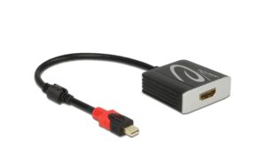 Delock Mini-DisplayPort 1.4, 4K/60Hz, HDR Mini-DisplayPort 1.4 zu HDMI, aktiv
