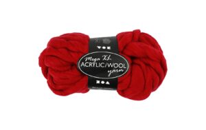 Creativ Company Acrylwolle XL rot 300g, 15 m, MaschenprobeL 2 M x 3 R