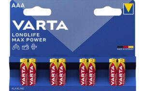 VARTA Longlife Max Power AAA, 1.5V, 8Stk vergl. Typ LR03, MICRO, AM4, KA3, AAA