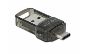 DeLock 61002 USB-A/C Bluetooth Adapter V4.0 2in1 USB Typ-A&C, 4.0 Dual Modus + EDR
