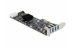 Delock 89008 PCI Express 4x USB 3.0 LP 4x USB 3.0, 1 x SATA Strom, 1x PCI x4 V2.0