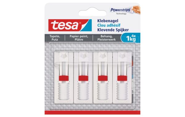 Tesa verstellbarer Klebenagel 4 x 1KG für Tapete & Putz 3+1 kaufen Schweiz | Mediatech.ch