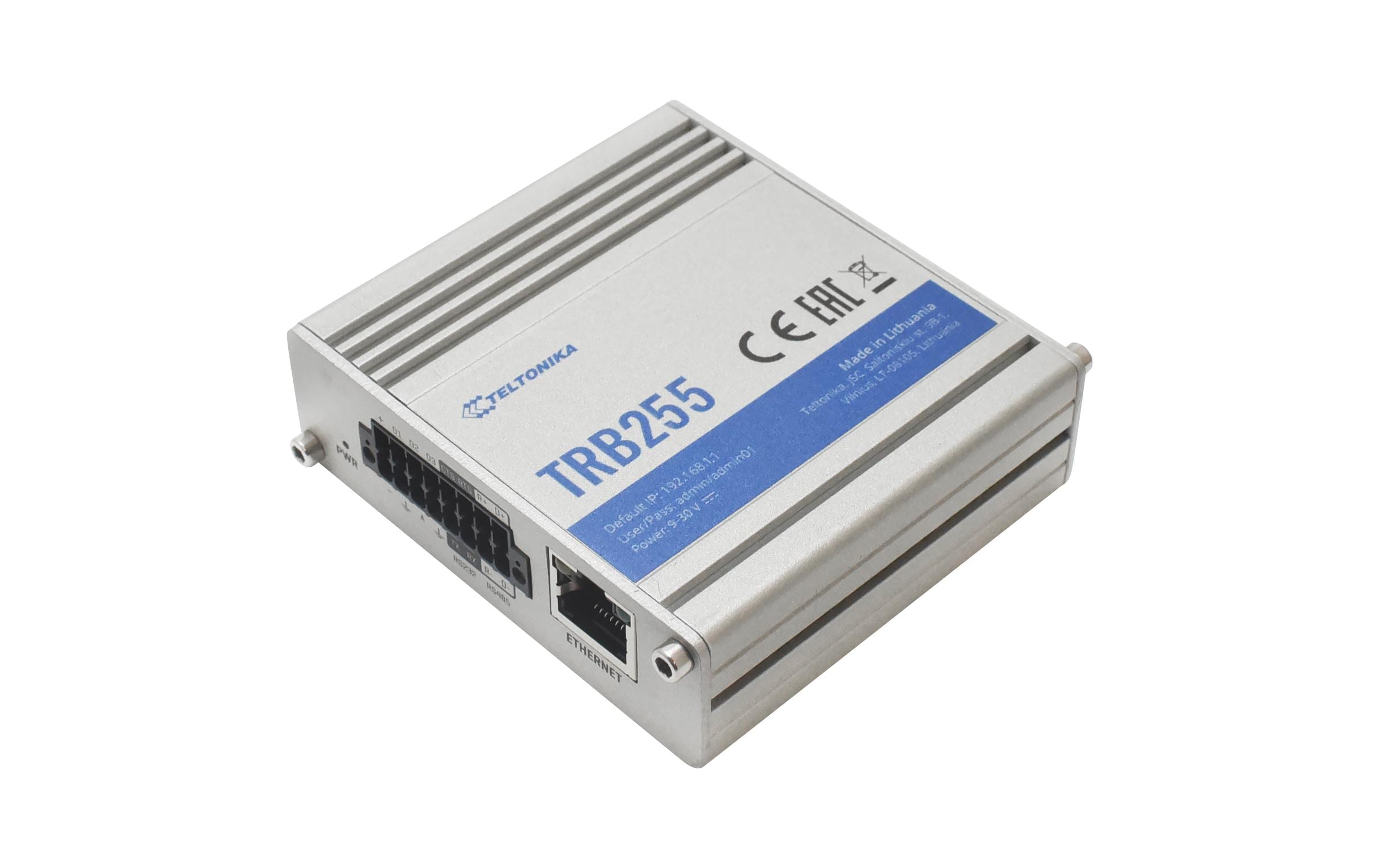 1114224 - Mediatech Teltonika LTE Industrierouter TRB255 Cat.M1 LTE, RS232/485, 9-30Volt, Dual SIM kaufen Schweiz | Mediatech.ch