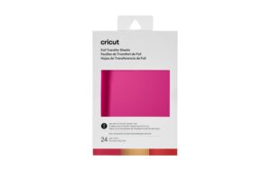 Cricut Transferfolien 10.1 x 15.2 cm Ruby 24 Blatt, Transfer nur durch Druck